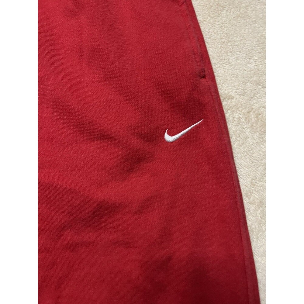 Vintage Y2K Nike Team Sportswear Sweatpants Script Graffiti Red Size XL Bootcut - Picture 5 of 9